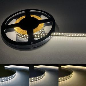 LED strip 24V 5M 2835 IP20 Dubbele Rij 240LED / m - Warm wit licht - Overig - Wit Chaud 2300K - 3500K - 240 LED/m - Double Rangée - SILUMEN