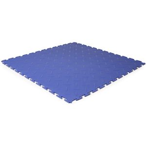 Rubbermagazijn | PVC kliktegel diamant blauw 530x530x4mm T-verbinding | winkel | showroom | garage | prijs per stuk