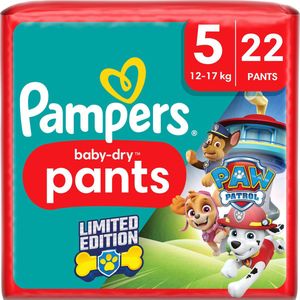 Pampers Baby Pants Baby Dry Maat 5 Junior (12-17 kg) Limited Edition Paw Patrol, 22 luierbroekjes