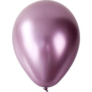 Mini Roze Chroom Ballonnen (20 stuks / 12 CM)