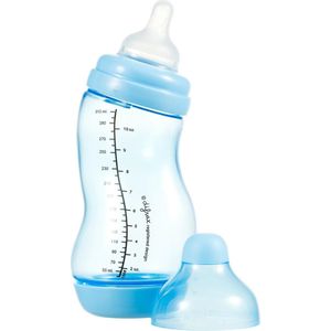 Difrax - S-fles Anti-Koliek BPA Vrij - 310 ml - Babyflessen - Blauw