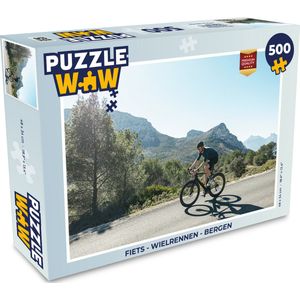 Puzzel Fiets - Wielrennen - Bergen - Legpuzzel - Puzzel 500 stukjes
