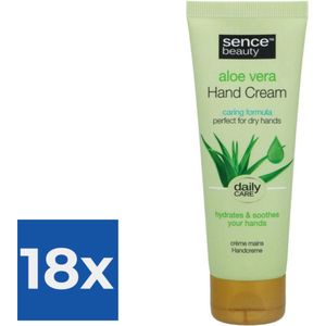 Sence Handcreme Aloe Vera 75 ml - Voordeelverpakking 18 stuks
