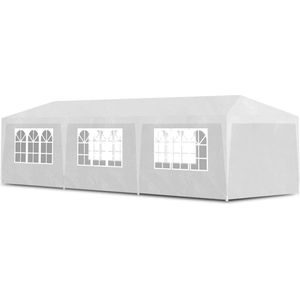 vidaXL Partytent 3x9 m wit - Partytent - Partytenten - Feesttent - Feesttenten
