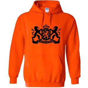 Holland Je Maintiendrai Oranje Hoodie - nederland - dutch - unisex - trui - sweater - capuchon