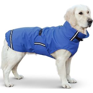 Rainy - Honden Regenjas - Blauw - SuperFurDogs - 3XS