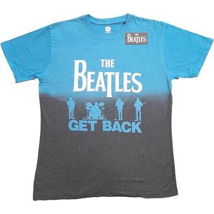 The Beatles - Get Back Heren T-shirt - S - Blauw