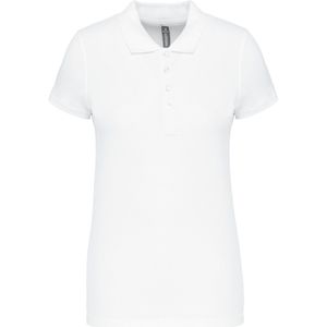 Kariban Piqué-damespolo korte mouwen K255 - White - S