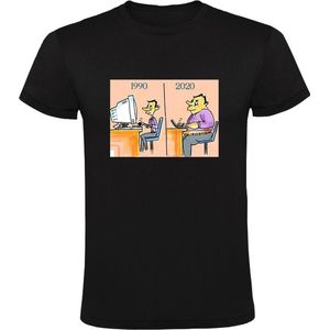 Grappig Heren T-shirt - computer - nerd - dun - dik