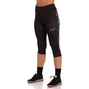 Rehall - MUSE-R Womens 3/4 Bike Legging - M - Black Flowers