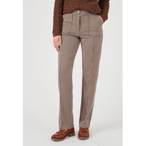 Damart - Broek tricot milano jacquard - Dames - Violet - 52