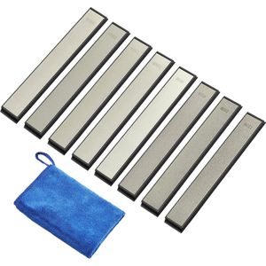 IMAGE diamant slijpplaat 120-3000 grit set van 8 - keukenmes slijpen