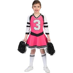 Kostuum | Roze Cheerleader | Meisjes| Maat 128 | Verkleedkleding