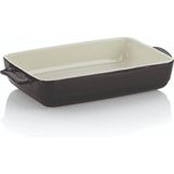 Ovenschaal Keramiek Zwart, 37.5 cm x 22 cm - Kelas-sMalin