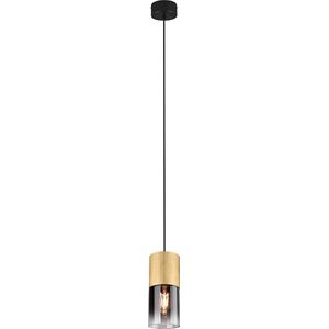 LED Hanglamp - Trion Roba - E27 Fitting - 1-lichts - Rond - Mat Goud - Aluminium