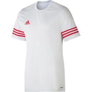 adidas Entrada 14 Sportshirt - Maat 164  - Unisex - wit/rood
