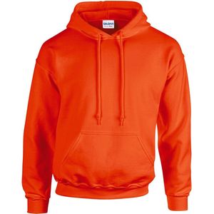 Gildan Heavyblend Hooded Sweater unisex Oranje M