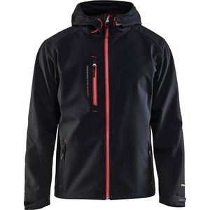 Blåkläder 4949-2517 Softshell Jack Zwart/Rood maat XXL