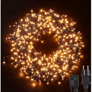 Kerstverlichting - LED Verlichting - Buiten & Binnen - 100 Meter - 1000 LED's - Warm-Wit - Decoratie Kerstverlichting - Kerstbomen - Tuinfeesten - Verjaardag - Bruiloften