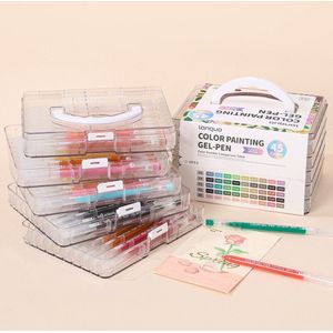 Languo - 45 Gel pen set - 0.6mm Fijne Punt – Morandi Kleuren - Perfect voor kleurboeken of manga tekenen