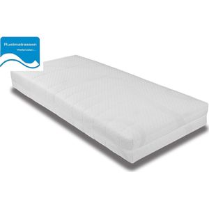 Rustmatras Pocketvering Matras 70x200 - 7 zones - 21 cm hoog / Inclusief anti allergische wasbare tijk met huisstofmijt bescherming