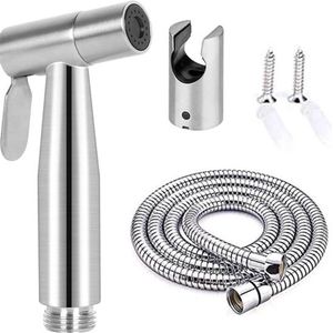 Bidet - Handdouche - Sproeier - Handheld - RVS - Multifunctioneel - Zilver