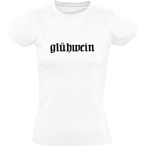 Gluhwein Dames T-shirt | Wijn | Kerst | Foute Kerstshirt |  Grappig | Grappige | Shirt