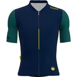 Santini Allez Le Maillot Jaune Korte Mouwen Fietsshirt Blauw XL Man