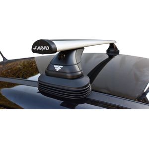 Farad Dakdragers - Opel Corsa E 3 deurs 2015 t/m 2019 - Glad dak met fixpoint - 100kg Laadvermogen - Aluminium - Wingbar