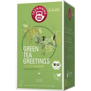Teekanne - Green Tea Greetings - groene thee puur - 200 luxe piramidezakjes - geschikt voor horeca en kantoor - 8 doosjes