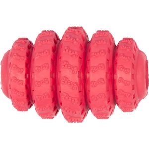 Duvoplus - Speelgoed Voor Dieren - Hond - Rubber Vanille Speeltje Met Snackdispenser Ø4cm Rood - 1st