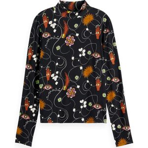 Scotch Soda Aop Printed Long Sleeve t-Shirt Dames t-Shirt