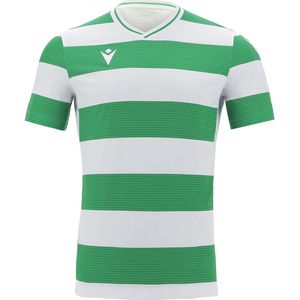 Macron Alcyon Shirt Korte Mouw Heren - Wit / Groen | Maat: 5XL