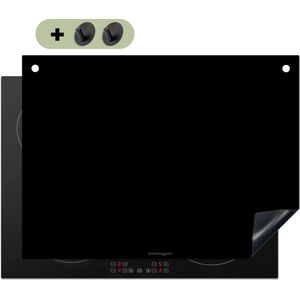 KitchenYeah® Inductie beschermer 70x52 cm - Zwart - Kookplaataccessoires - Afdekplaat voor kookplaat & Spatscherm achterwand - Inductiebeschermer - Inductiemat - Inductieplaat mat - Keuken decoratie