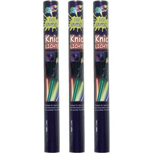 TopTen Glow in the dark sticks - 30x sticks van 20 cm - multi kleuren breaklights