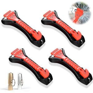 Emergency Hammers Window Cutter Car Safety Hammer with Whistle - 4 Pcs, Nizirioo - Belt Cutter Drain Tools for Car