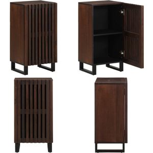 vidaXL Dressoir 40x34x75 cm massief mangohout bruin - Dressoir - Dressoirs - Opbergkast - Wandkast