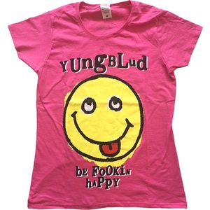 Yungblud - Raver Smile Dames T-shirt - M - Roze