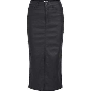 Object Objnaya Coated Mw Skirt Rokken Dames - Zwart - Maat S