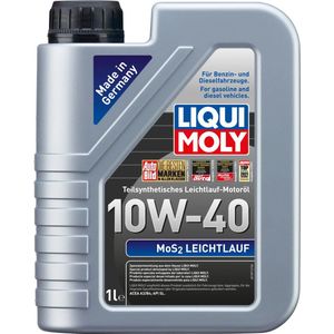 Liqui Moly 10W40 Motorolie MoS2 (1L) 2626 Leichtlauf A3/B4 Deels Synthetisch