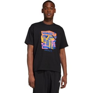 adidas Sportswear Berlin Papercut T-shirt (Uniseks) - Unisex - Zwart- S