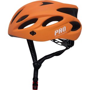 Pro Sport Lights fietshelm Dames/Heren - Volwassenen - Orange - 190gram Large 57/62cm