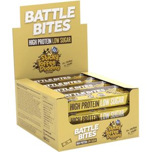 Battle Bites | Protein Bar | Sticky Toffee Pudding | 12 Stuks | 12 x 62 gram