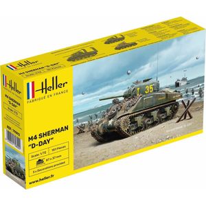 1:72 Heller 79892 Sherman Tank Plastic Modelbouwpakket