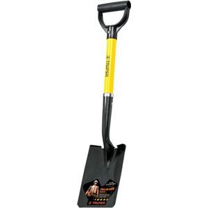 Truper TR-BYFC, Graanschop, Zwart, Geel, Vierkant, D-vormig, 701,7 mm, 15,2 cm