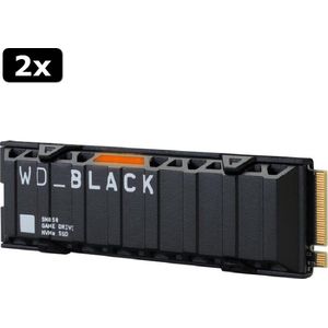 2x Western Digital WD_Black SN850 Heatsink - PS5 - Interne SSD M.2 - 500 GB