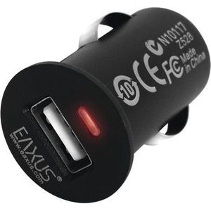 Eaxus USB-oplader voor in de auto met een laadstroom van 1000 mAh