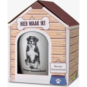 Mok - Hond - Cadeau - Berner Sennenhond - In cadeauverpakking met gekleurd lint