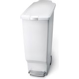 Simplehuman Slimline Prullenbak - 40 l - Plastic - Wit