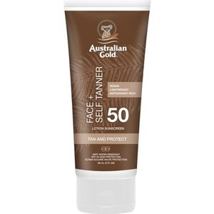 Australian Gold SPF 50 Face met Self Tanner - Zonnebrandcrème